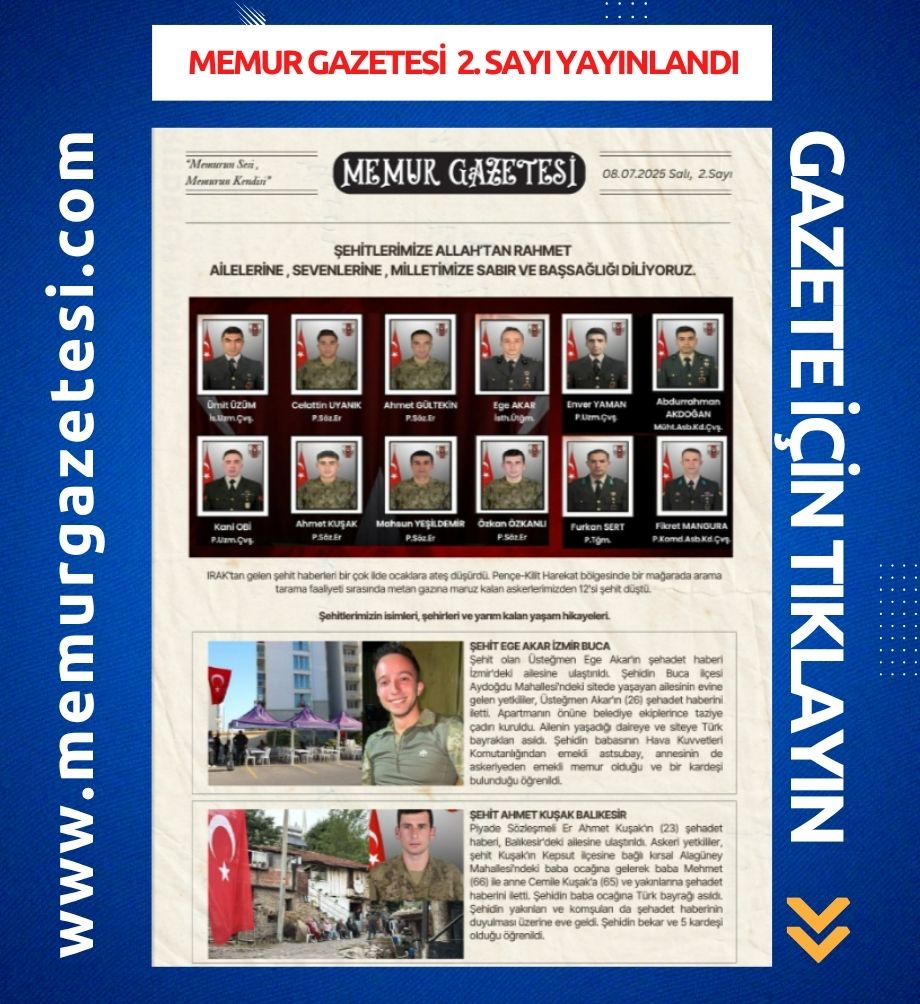 Memur Gazetesi İkinci Sayı Yayınlandı